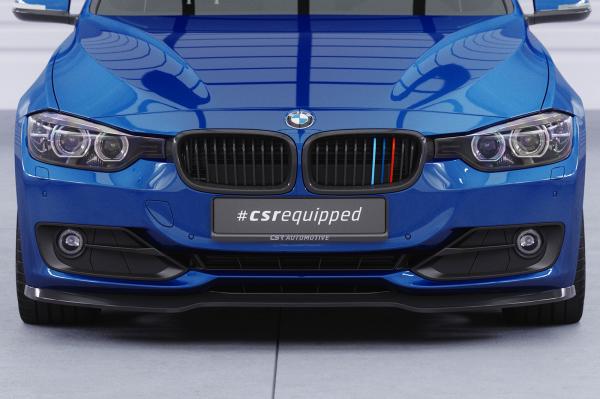 CSR Frontspoiler | Cup-Spoilerlippe mit ABE für BMW 3er (F30 / F31) CSL506-L Lackierung erforderlich (schwarz matt)