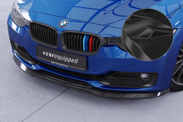 CSR Frontspoiler | Cup-Spoilerlippe mit ABE für BMW 3er (F30 / F31) CSL506-G Glossy schwarz glänzend (keine Lackierung erforderlich)