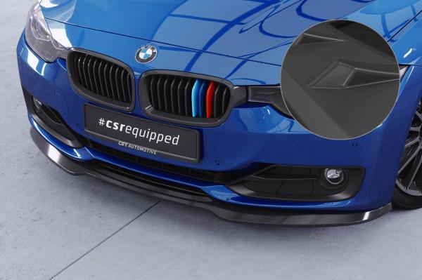 CSR Frontspoiler | Cup-Spoilerlippe mit ABE für BMW 3er (F30 / F31) CSL506-L Lackierung erforderlich (schwarz matt)
