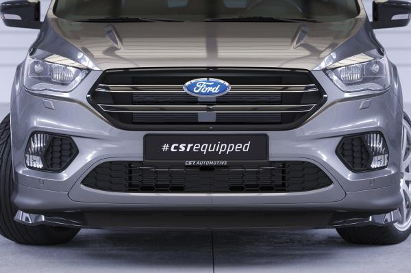 CSR Frontspoiler | Cup-Spoilerlippe mit ABE für Ford Kuga 2 CSL507-L schwarz matt (Lackierung erforderlich)