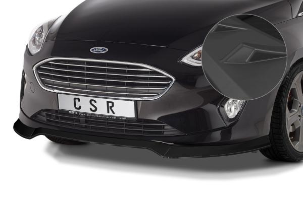 CSR Frontspoiler | Cup-Spoilerlippe mit ABE für Ford Fiesta MK8 CSL510-L schwarz matt (Lackierung erforderlich)