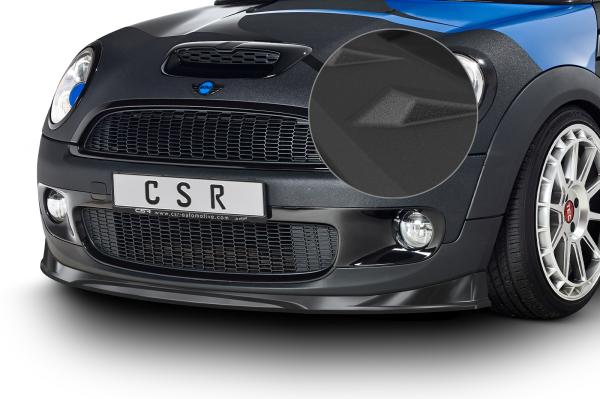 CSR Frontspoiler | Cup-Spoilerlippe mit ABE für Mini Cooper S  R56 CSL512-S schwarz matt strukturiert (keine Lackierung erforderlich)