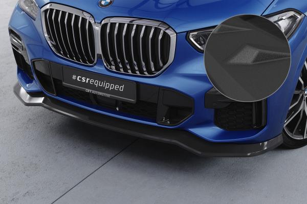 CSR Frontspoiler | Cup-Spoilerlippe mit ABE für BMW X5 (G05) M-Paket CSL513-S schwarz matt strukturiert (keine Lackierung erforderlich)