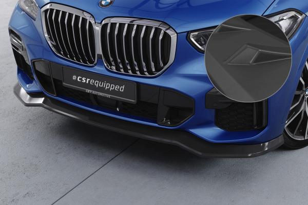 CSR Frontspoiler | Cup-Spoilerlippe mit ABE für BMW X5 (G05) M-Paket CSL513-L schwarz matt (Lackierung erforderlich)