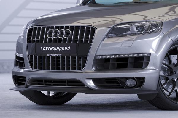 CSR Frontspoiler | Cup-Spoilerlippe mit ABE für Audi Q7 (4L) S-Line CSL515-M Carbon Look matt strukturiert (keine Lackierung erforderlich)