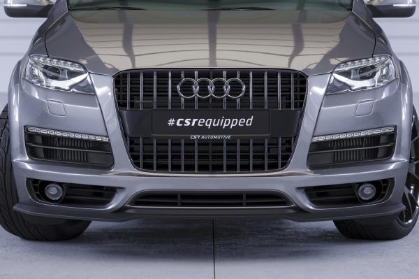 CSR Frontspoiler | Cup-Spoilerlippe mit ABE für Audi Q7 (4L) S-Line CSL515-M Carbon Look matt strukturiert (keine Lackierung erforderlich)