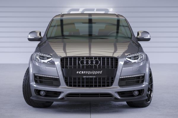CSR Frontspoiler | Cup-Spoilerlippe mit ABE für Audi Q7 (4L) S-Line CSL515-M Carbon Look matt strukturiert (keine Lackierung erforderlich)