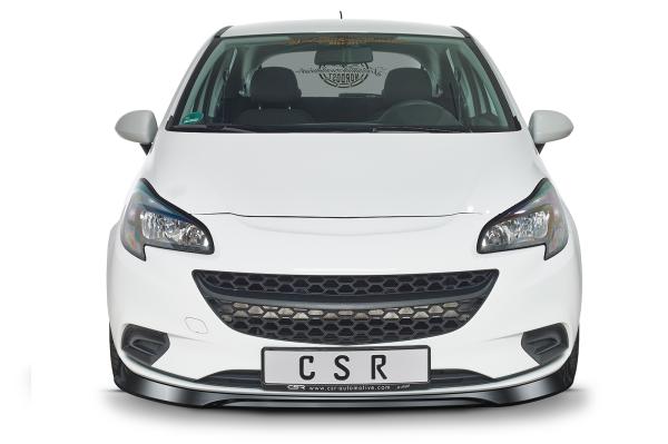 CSR Frontspoiler | Cup-Spoilerlippe mit ABE für Opel Corsa E CSL516-L schwarz matt (Lackierung erforderlich)