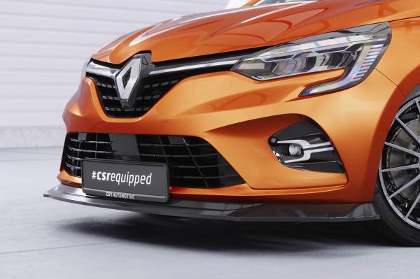 CSR Frontspoiler | Cup-Spoilerlippe mit ABE für Renault Clio V CSL520-S schwarz matt strukturiert (keine Lackierung erforderlich)