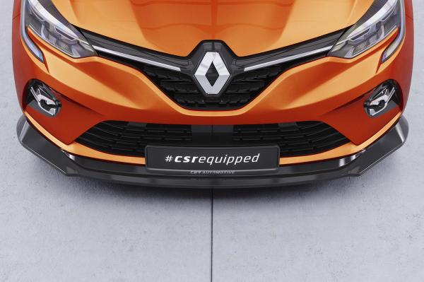 CSR Frontspoiler | Cup-Spoilerlippe mit ABE für Renault Clio V CSL520-S schwarz matt strukturiert (keine Lackierung erforderlich)