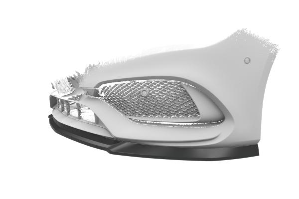 CSR Frontspoiler | Cup-Spoilerlippe mit ABE für Mercedes-Benz CLA 117 AMG-Line CSL522-C Carbon Look glänzend (keine Lackierung erforderlich)