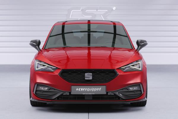 CSR Frontspoiler | Cup-Spoilerlippe mit ABE für Seat Leon 4 (Typ KL) CSL523-G Glossy schwarz Hochglanz (keine Lackierung erforderlich)