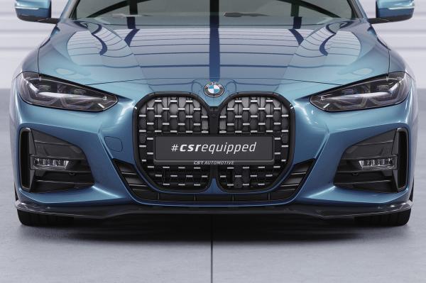 CSR Frontspoiler | Cup-Spoilerlippe mit ABE für BMW 4er (G22/G23) M-Paket und M440 CSL524-L schwarz matt (Lackierung erforderlich)