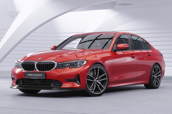CSR Frontspoiler | Cup-Spoilerlippe mit ABE für BMW 3er (G20/G21) Limousine und Touring CSL526-S schwarz matt strukturiert (keine Lackierung erforderlich)