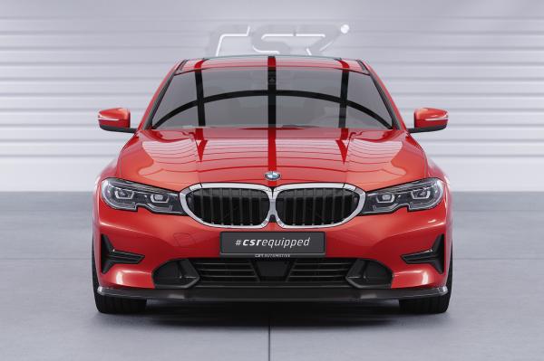 CSR Frontspoiler | Cup-Spoilerlippe mit ABE für BMW 3er (G20/G21) Limousine und Touring CSL526-S schwarz matt strukturiert (keine Lackierung erforderlich)