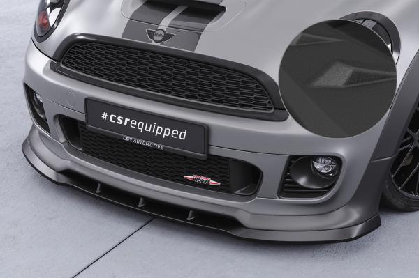 CSR Frontspoiler | Cup-Spoilerlippe mit ABE für Mini Cooper Coupe JCW (R58/R59) CSL529-S schwarz matt strukturiert (keine Lackierung erforderlich)