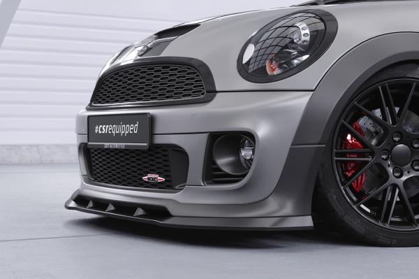 CSR Frontspoiler | Cup-Spoilerlippe mit ABE für Mini Cooper Coupe JCW (R58/R59) CSL529-L schwarz matt (Lackierung erforderlich)