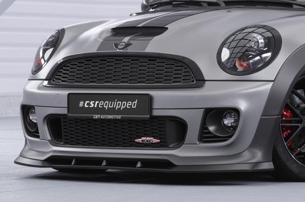 CSR Frontspoiler | Cup-Spoilerlippe mit ABE für Mini Cooper Coupe JCW (R58/R59) CSL529-L schwarz matt (Lackierung erforderlich)