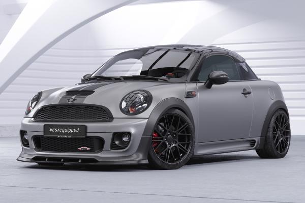 CSR Frontspoiler | Cup-Spoilerlippe mit ABE für Mini Cooper Coupe JCW (R58/R59) CSL529-L schwarz matt (Lackierung erforderlich)