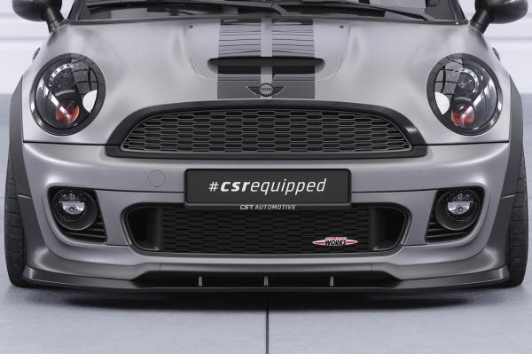 CSR Frontspoiler | Cup-Spoilerlippe mit ABE für Mini Cooper Coupe JCW (R58/R59) CSL529-L schwarz matt (Lackierung erforderlich)