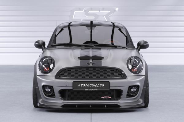 CSR Frontspoiler | Cup-Spoilerlippe mit ABE für Mini Cooper Coupe JCW (R58/R59) CSL529-L schwarz matt (Lackierung erforderlich)