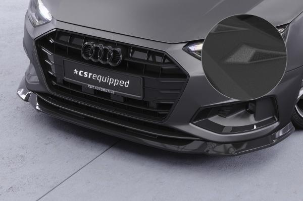 CSR Frontspoiler | Cup-Spoilerlippe mit ABE für Audi A4 B9 (Typ 8W) CSL530-S Strukturiert schwarz matt (keine Lackierung erforderlich)