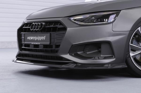 CSR Frontspoiler | Cup-Spoilerlippe mit ABE für Audi A4 B9 (Typ 8W) CSL530-C Carbon Look glänzend (keine Lackierung erforderlich)