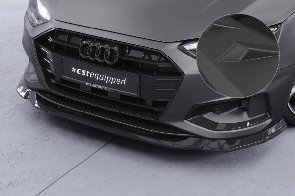CSR Frontspoiler | Cup-Spoilerlippe mit ABE für Audi A4 B9 (Typ 8W) CSL530-L Lackierung erforderlich (schwarz matt)