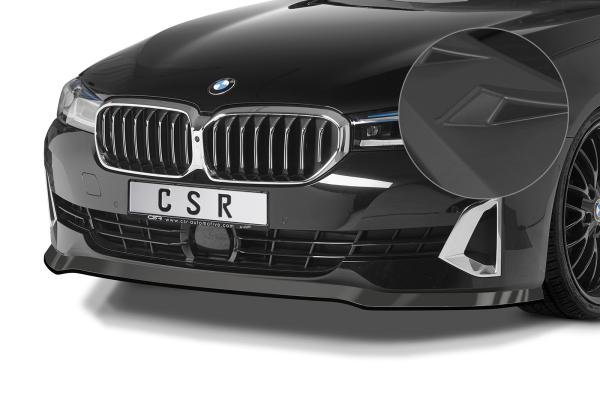 CSR Frontspoiler | Cup-Spoilerlippe mit ABE für BMW 5er (G30/G31) LCI CSL531-L schwarz matt (Lackierung erforderlich)