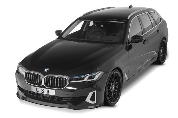 CSR Frontspoiler | Cup-Spoilerlippe mit ABE für BMW 5er (G30/G31) LCI CSL531-L schwarz matt (Lackierung erforderlich)