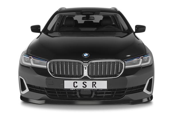 CSR Frontspoiler | Cup-Spoilerlippe mit ABE für BMW 5er (G30/G31) LCI CSL531-L schwarz matt (Lackierung erforderlich)
