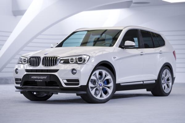 CSR Frontspoiler | Cup-Spoilerlippe mit ABE für BMW X3 (F25) LCI CSL532-S schwarz matt strukturiert (keine Lackierung erforderlich)