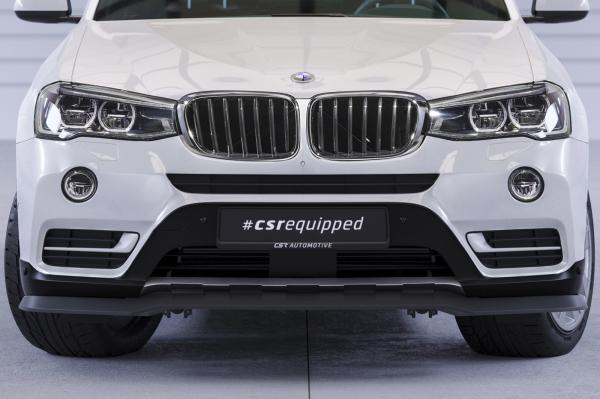 CSR Frontspoiler | Cup-Spoilerlippe mit ABE für BMW X3 (F25) LCI CSL532-S schwarz matt strukturiert (keine Lackierung erforderlich)