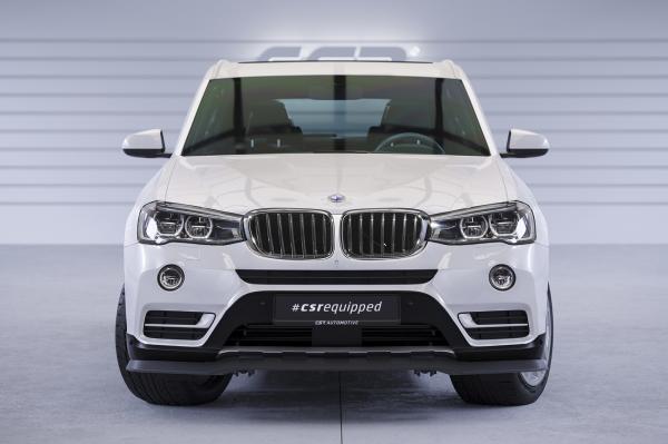 CSR Frontspoiler | Cup-Spoilerlippe mit ABE für BMW X3 (F25) LCI CSL532-S schwarz matt strukturiert (keine Lackierung erforderlich)