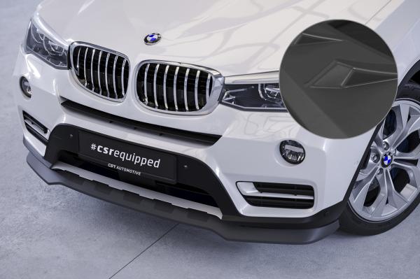 CSR Frontspoiler | Cup-Spoilerlippe mit ABE für BMW X3 (F25) LCI CSL532-L schwarz matt (Lackierung erforderlich)