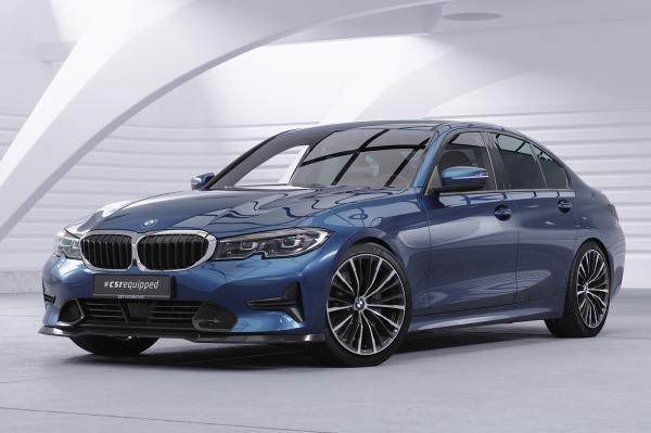 CSR Frontspoiler | Cup-Spoilerlippe mit ABE für BMW 3er (G20/G21) Limousine und Touring CSL534-L schwarz matt (Lackierung erforderlich)