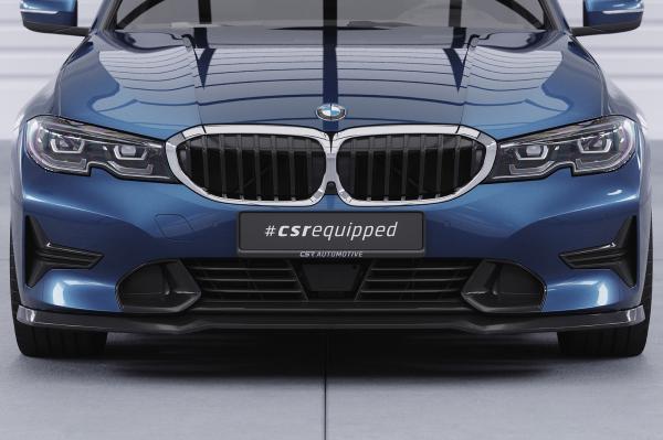 CSR Frontspoiler | Cup-Spoilerlippe mit ABE für BMW 3er (G20/G21) Limousine und Touring CSL534-L schwarz matt (Lackierung erforderlich)