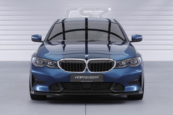 CSR Frontspoiler | Cup-Spoilerlippe mit ABE für BMW 3er (G20/G21) Limousine und Touring CSL534-L schwarz matt (Lackierung erforderlich)