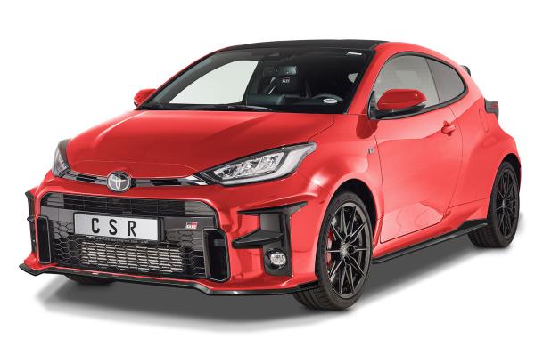 CSR Frontspoiler | Cup-Spoilerlippe mit ABE für Toyota GR Yaris (XP21) CSL535-L schwarz matt (Lackierung erforderlich)