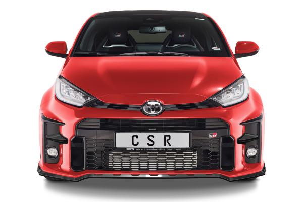 CSR Frontspoiler | Cup-Spoilerlippe mit ABE für Toyota GR Yaris (XP21) CSL535-L schwarz matt (Lackierung erforderlich)