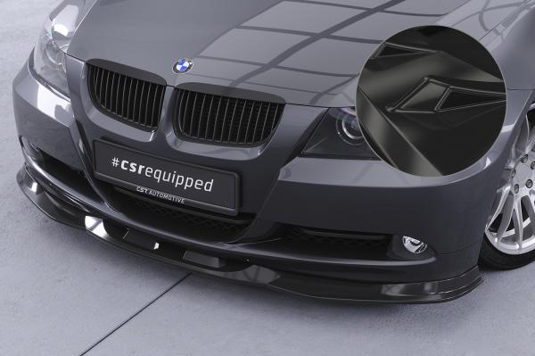 CSR Frontspoiler | Cup-Spoilerlippe mit ABE für BMW 3er (E90/E91) Limousine und Touring CSL536-G Glossy schwarz glänzend (keine Lackierung erforderlich)