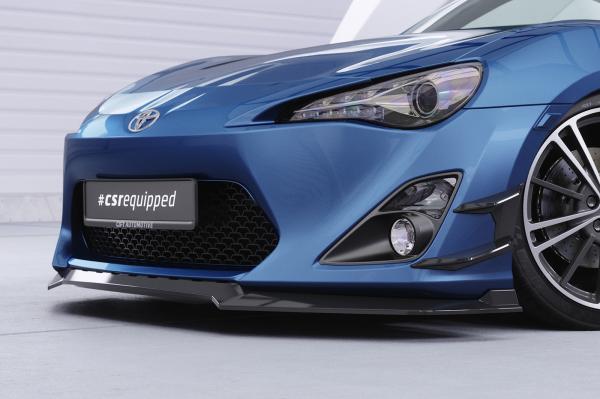 CSR Frontspoiler | Cup-Spoilerlippe mit ABE für Toyota GT86 (ZN6) CSL539-C Carbon Look Hochglanz (keine Lackierung erforderlich)