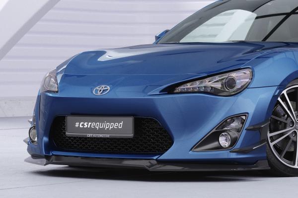 CSR Frontspoiler | Cup-Spoilerlippe mit ABE für Toyota GT86 (ZN6) CSL539-C Carbon Look Hochglanz (keine Lackierung erforderlich)