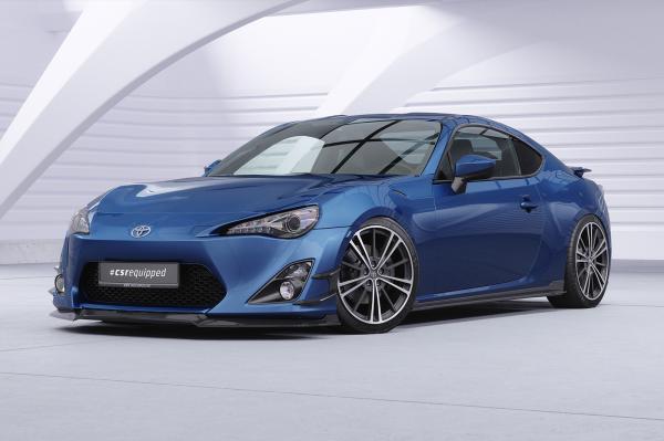 CSR Frontspoiler | Cup-Spoilerlippe mit ABE für Toyota GT86 (ZN6) CSL539-C Carbon Look Hochglanz (keine Lackierung erforderlich)