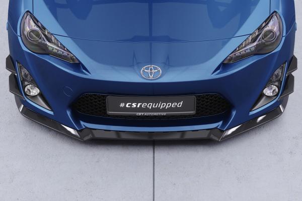 CSR Frontspoiler | Cup-Spoilerlippe mit ABE für Toyota GT86 (ZN6) CSL539-L schwarz matt (Lackierung erforderlich)