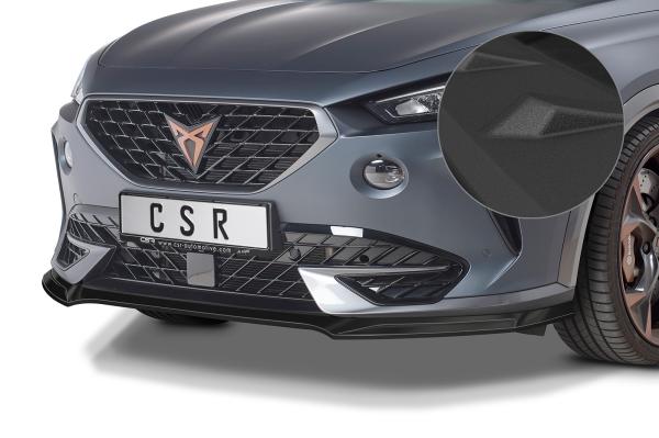 CSR Frontspoiler | Cup-Spoilerlippe mit ABE für Cupra Formentor CSL541-S Strukturiert schwarz matt (keine Lackierung erforderlich)