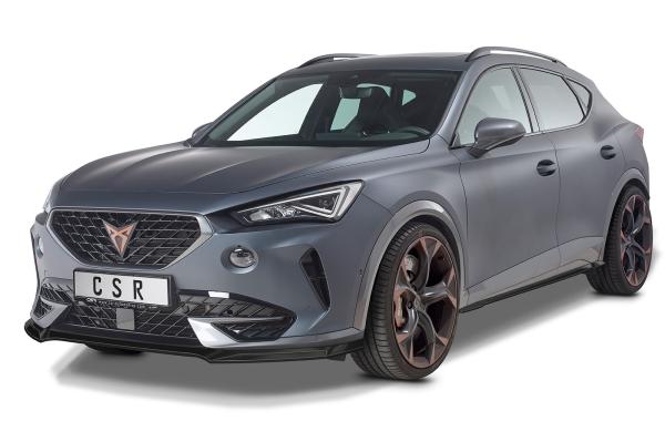 CSR Frontspoiler | Cup-Spoilerlippe mit ABE für Cupra Formentor CSL541-S Strukturiert schwarz matt (keine Lackierung erforderlich)