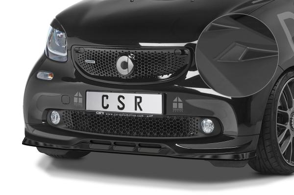 CSR Frontspoiler | Cup-Spoilerlippe mit ABE für Smart fortwo 453 Brabus CSL542-L schwarz matt (Lackierung erforderlich)