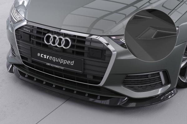 CSR Frontspoiler | Cup-Spoilerlippe mit ABE für Audi A6 C8 (Typ 4K/F2) CSL543-L Lackierung erforderlich (schwarz matt)