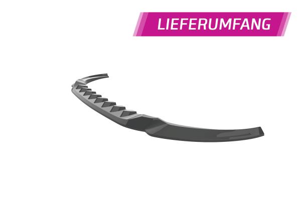 CSR Frontspoiler | Cup-Spoilerlippe mit ABE für Audi A6 C8 (Typ 4K/F2) CSL543-L Lackierung erforderlich (schwarz matt)